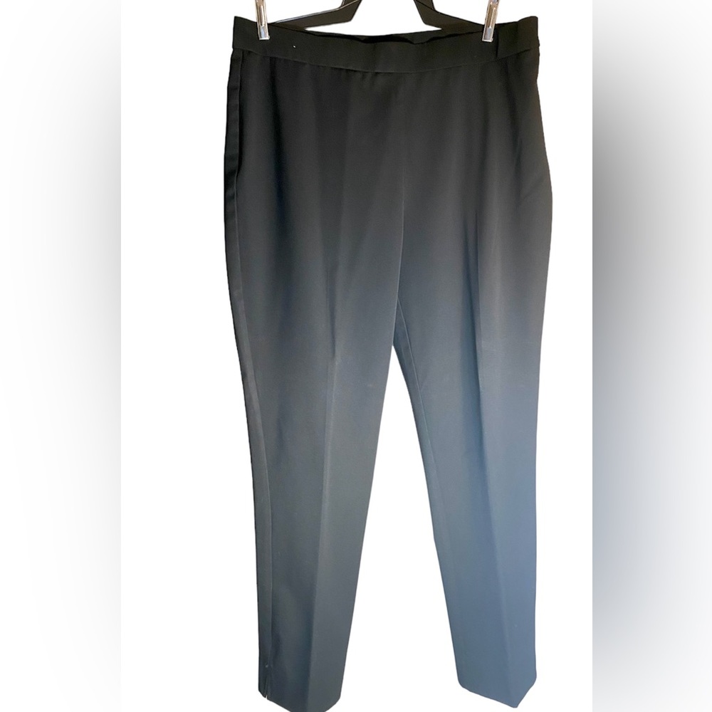 Investments straight leg black side zip dress pants